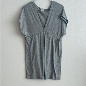 Xhilaration Gray V-Neck Dress